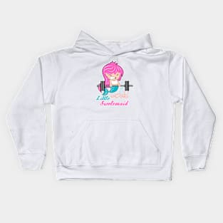 Fitness girl, Fitness, gym girl, barbell girl Kids Hoodie